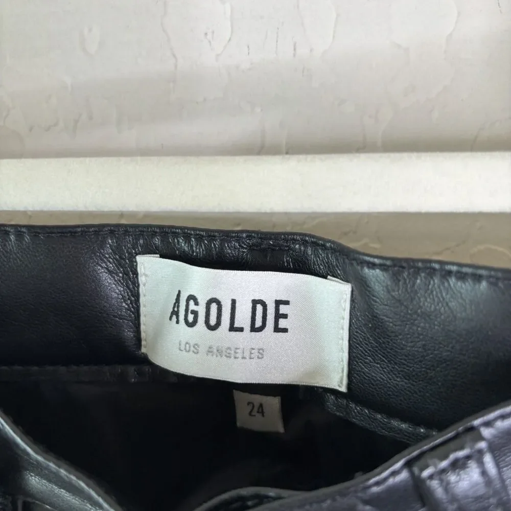 AGOLDE Recycled Leather 90's Pinch Pants